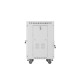 Lanberg rack cabinet 19" free-standing 15U/600x600 (flat pack) with glass door lcd grey v2