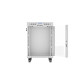 Lanberg rack cabinet 19" free-standing 15U/600x600 (flat pack) with glass door lcd grey v2