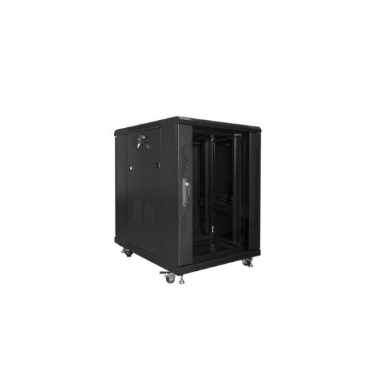 Lanberg rack cabinet 19" free-standing 15U/600x800 (flat pack) black Lanberg rack cabinet 19" free-standing 15U/600x800 (flat pack) black