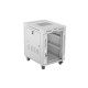 Lanberg rack cabinet 19" free-standing 15U/600x800 (flat pack) with glass door lcd grey v2
