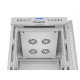 Lanberg rack cabinet 19" free-standing 15U/600x800 (flat pack) with glass door lcd grey v2