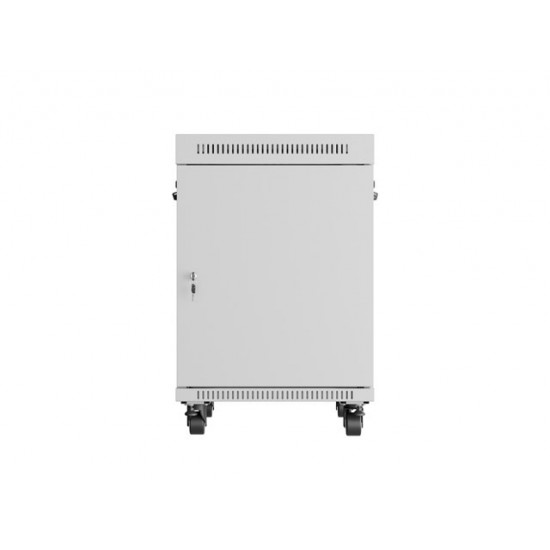 Lanberg rack cabinet 19" free-standing 15U/600x800 (flat pack) with glass door lcd grey v2