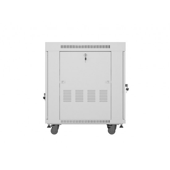 Lanberg rack cabinet 19" free-standing 15U/600x800 (flat pack) with glass door lcd grey v2