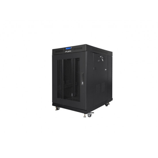 Lanberg rack cabinet 19" free-standing 15U/800x1000 (flat pack) with mesh door lcd black v2 Lanberg rack cabinet 19" free-standing 15U/800x1000 (flat pack) with mesh door lcd black v2