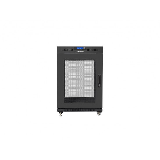 Lanberg rack cabinet 19" free-standing 15U/800x1000 (flat pack) with mesh door lcd black v2 Lanberg rack cabinet 19" free-standing 15U/800x1000 (flat pack) with mesh door lcd black v2