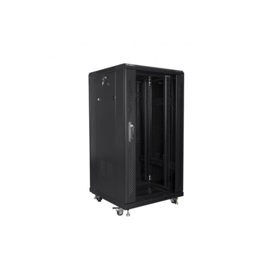 Lanberg rack cabinet 19" free-standing 22U/600x600 (flat pack) black