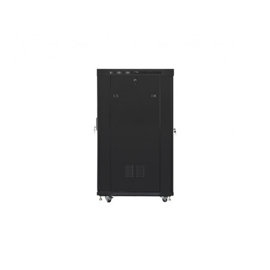 Lanberg rack cabinet 19" free-standing 22U/800x1000 (flat pack) with mesh door lcd black v2 Lanberg rack cabinet 19" free-standing 22U/800x1000 (flat pack) with mesh door lcd black v2
