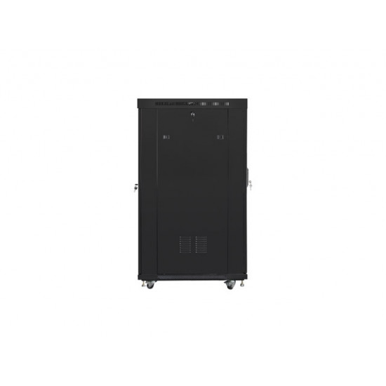 Lanberg rack cabinet 19" free-standing 22U/800x1000 (flat pack) with mesh door lcd black v2 Lanberg rack cabinet 19" free-standing 22U/800x1000 (flat pack) with mesh door lcd black v2