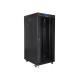 Lanberg rack cabinet 19" free-standing 27U / 600x800 self-assembly flat pack with glass door LCD, black
