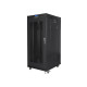 Lanberg rack cabinet 19" free-standing 27U / 600x800 self-assembly flat pack with mesh door LCD, black