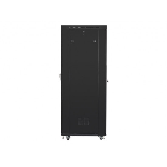 Lanberg rack cabinet 19" free-standing 27U/800x1200 (flat pack) with mesh door lcd black Lanberg rack cabinet 19" free-standing 27U/800x1200 (flat pack) with mesh door lcd black