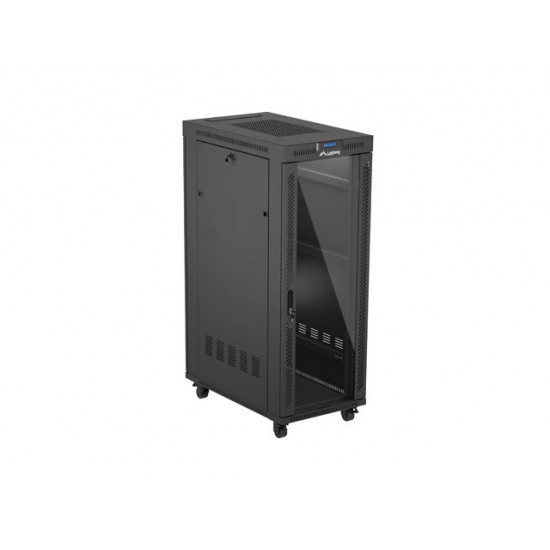 Lanberg rack cabinet 19" free-standing 32U/600X1000 (FLAT PACK) with glass door LCD black