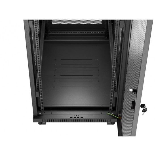 Lanberg rack cabinet 19" free-standing 32U/600X1000 (FLAT PACK) with mesh door LCD black