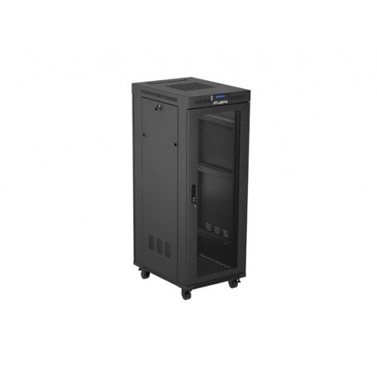 Lanberg rack cabinet 19" free-standing 32U/600X800 (FLAT PACK) with mesh door LCD black