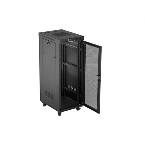 Lanberg rack cabinet 19" free-standing 32U/600X800 (FLAT PACK) with mesh door LCD black
