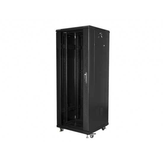 Lanberg rack cabinet 19" free-standing 32U / 600x600 self-assembly flat pack, black Lanberg rack cabinet 19" free-standing 32U / 600x600 self-assembly flat pack, black