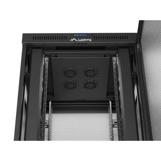 Lanberg rack cabinet 19" free-standing 37U/600X800 (FLAT PACK) with mesh door LCD black Lanberg rack cabinet 19" free-standing 37U/600X800 (FLAT PACK) with mesh door LCD black