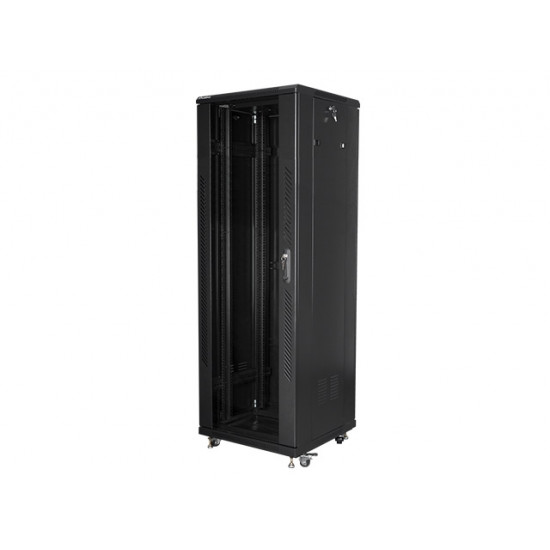 Lanberg rack cabinet 19" free-standing 37U / 600x600 self-assembly flat pack, black Lanberg rack cabinet 19" free-standing 37U / 600x600 self-assembly flat pack, black
