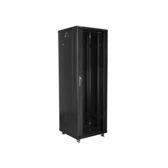 Lanberg rack cabinet 19" free-standing 37U / 600x600 self-assembly flat pack, black Lanberg rack cabinet 19" free-standing 37U / 600x600 self-assembly flat pack, black