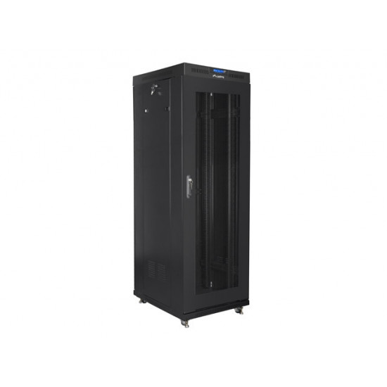 Lanberg rack cabinet 19" free-standing 37U / 600x800 self-assembly flat pack with mesh door LCD, black Lanberg rack cabinet 19" free-standing 37U / 600x800 self-assembly flat pack with mesh door LCD, black