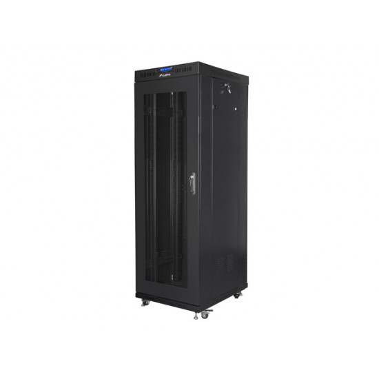 Lanberg rack cabinet 19" free-standing 37U / 600x800 self-assembly flat pack with mesh door LCD, black Lanberg rack cabinet 19" free-standing 37U / 600x800 self-assembly flat pack with mesh door LCD, black