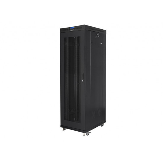 Lanberg rack cabinet 19" free-standing 42U/600x1000 (flat pack) with mesh door lcd black v2 Lanberg rack cabinet 19" free-standing 42U/600x1000 (flat pack) with mesh door lcd black v2