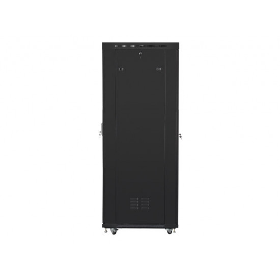 Lanberg rack cabinet 19" free-standing 42U/600x1000 (flat pack) with mesh door lcd black v2 Lanberg rack cabinet 19" free-standing 42U/600x1000 (flat pack) with mesh door lcd black v2