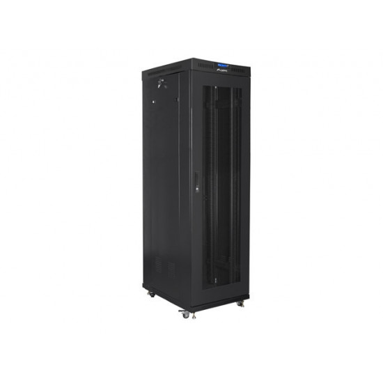 Lanberg rack cabinet 19" free-standing 42U/600x1000 (flat pack) with mesh door lcd black v2 Lanberg rack cabinet 19" free-standing 42U/600x1000 (flat pack) with mesh door lcd black v2