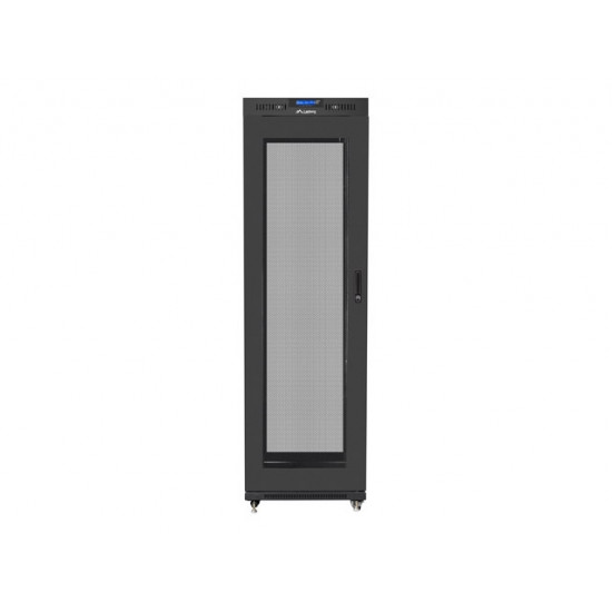 Lanberg rack cabinet 19" free-standing 42U/600x1000 (flat pack) with mesh door lcd black v2 Lanberg rack cabinet 19" free-standing 42U/600x1000 (flat pack) with mesh door lcd black v2