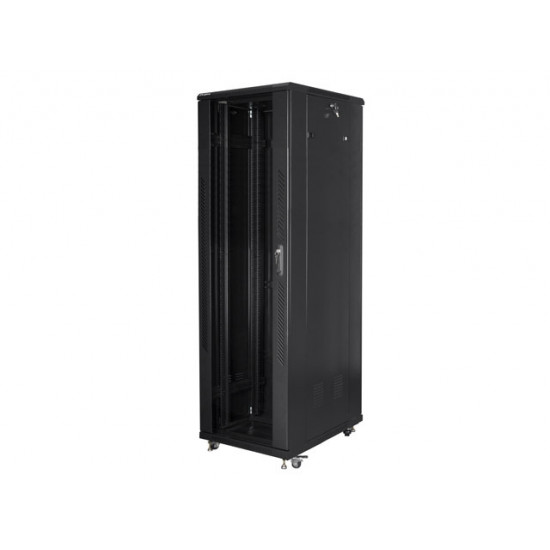Lanberg rack cabinet 19" free-standing 42U / 600x1000 self-assembly flat pack, black Lanberg rack cabinet 19" free-standing 42U / 600x1000 self-assembly flat pack, black