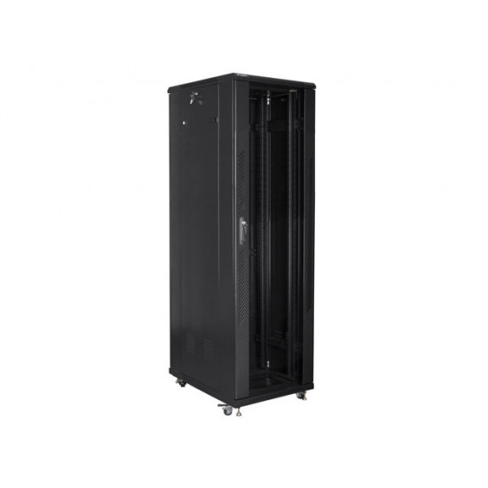 Lanberg rack cabinet 19" free-standing 42U / 600x1000 self-assembly flat pack, black Lanberg rack cabinet 19" free-standing 42U / 600x1000 self-assembly flat pack, black