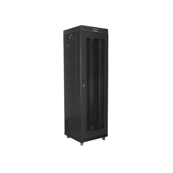 Lanberg rack cabinet 19" free-standing 42U/600x600 (flat pack) with mesh door lcd black v2 Lanberg rack cabinet 19" free-standing 42U/600x600 (flat pack) with mesh door lcd black v2