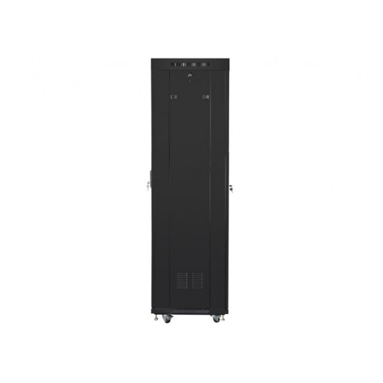 Lanberg rack cabinet 19" free-standing 42U/600x600 (flat pack) with mesh door lcd black v2 Lanberg rack cabinet 19" free-standing 42U/600x600 (flat pack) with mesh door lcd black v2