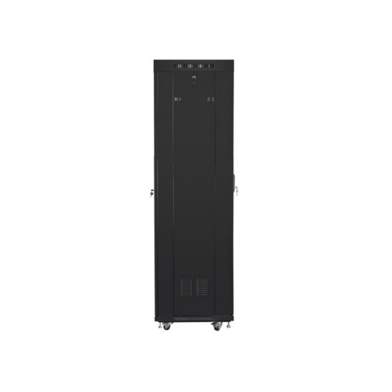 Lanberg rack cabinet 19" free-standing 42U/600x600 (flat pack) with mesh door lcd black v2 Lanberg rack cabinet 19" free-standing 42U/600x600 (flat pack) with mesh door lcd black v2