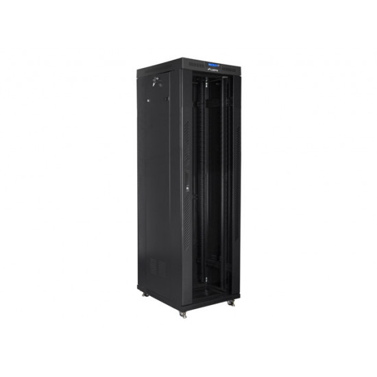 Lanberg rack cabinet 19" free-standing 42U/600x800 (flat pack) with glass door lcd black v2 Lanberg rack cabinet 19" free-standing 42U/600x800 (flat pack) with glass door lcd black v2