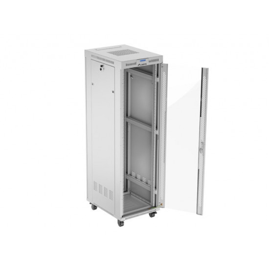 Lanberg rack cabinet 19" free-standing 42U/600x800 (flat pack) with glass door lcd grey v2