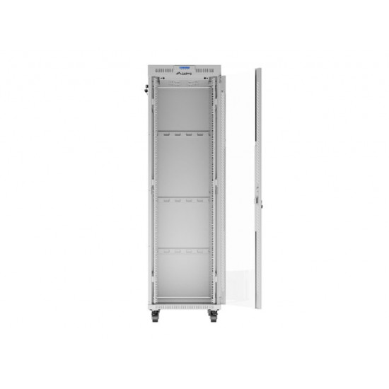 Lanberg rack cabinet 19" free-standing 42U/600x800 (flat pack) with glass door lcd grey v2