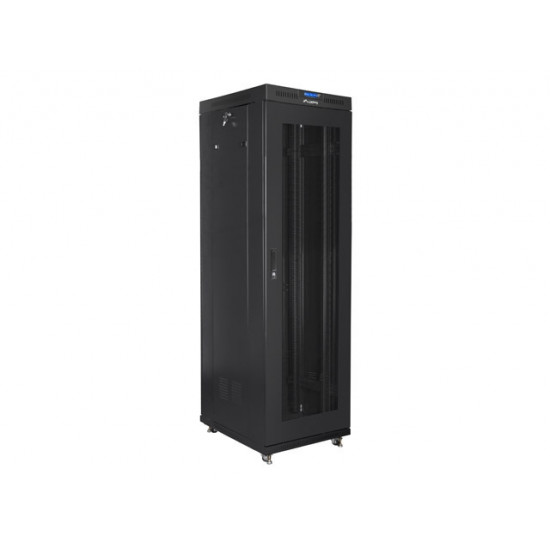 Lanberg rack cabinet 19" free-standing 42U/600x800 (flat pack) with mesh door lcd black v2 Lanberg rack cabinet 19" free-standing 42U/600x800 (flat pack) with mesh door lcd black v2