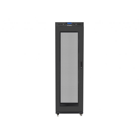 Lanberg rack cabinet 19" free-standing 42U/600x800 (flat pack) with mesh door lcd black v2 Lanberg rack cabinet 19" free-standing 42U/600x800 (flat pack) with mesh door lcd black v2