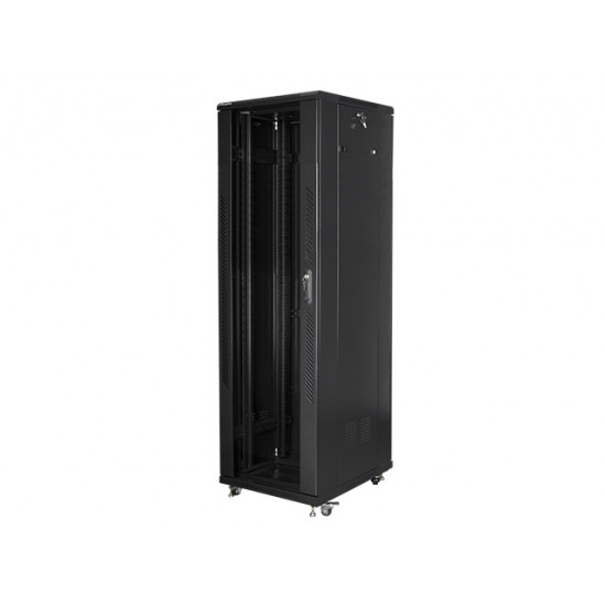 Lanberg rack cabinet 19" free-standing 42U / 600x800 self-assembly flat pack, black Lanberg rack cabinet 19" free-standing 42U / 600x800 self-assembly flat pack, black
