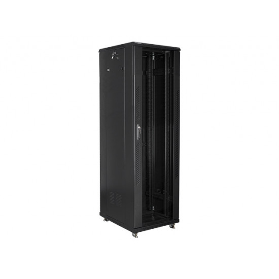 Lanberg rack cabinet 19" free-standing 42U / 600x800 self-assembly flat pack, black Lanberg rack cabinet 19" free-standing 42U / 600x800 self-assembly flat pack, black