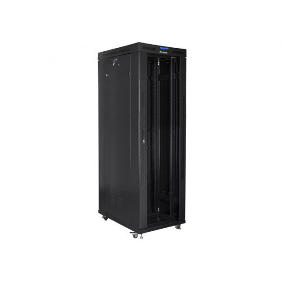 Lanberg rack cabinet 19" free-standing 42U/800x1000 (flat pack) with glass door lcd black v2 Lanberg rack cabinet 19" free-standing 42U/800x1000 (flat pack) with glass door lcd black v2