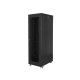 Lanberg rack cabinet 19" free-standing 42U/800x1000 (flat pack) with mesh door black Lanberg rack cabinet 19" free-standing 42U/800x1000 (flat pack) with mesh door black