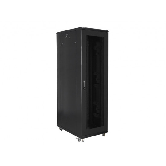 Lanberg rack cabinet 19" free-standing 42U/800x1000 (flat pack) with mesh door black Lanberg rack cabinet 19" free-standing 42U/800x1000 (flat pack) with mesh door black