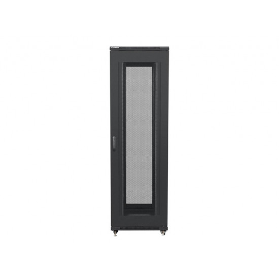 Lanberg rack cabinet 19" free-standing 42U/800x1000 (flat pack) with mesh door black Lanberg rack cabinet 19" free-standing 42U/800x1000 (flat pack) with mesh door black