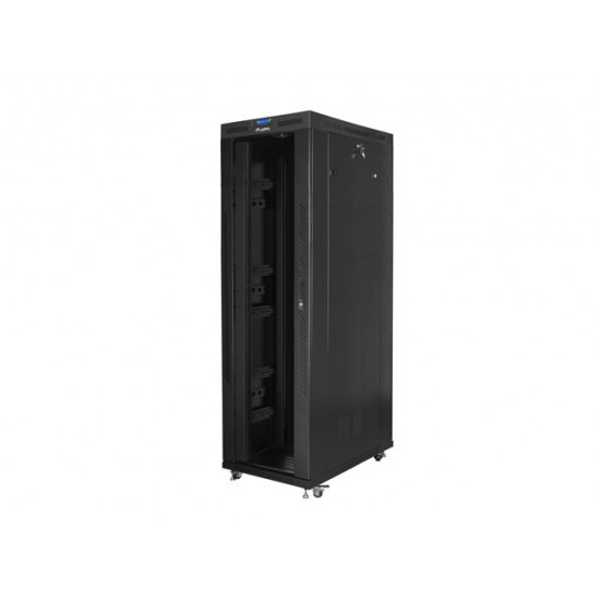 Lanberg rack cabinet 19" free-standing 42U/800x1200 (flat pack) with glass door lcd black v2 Lanberg rack cabinet 19" free-standing 42U/800x1200 (flat pack) with glass door lcd black v2