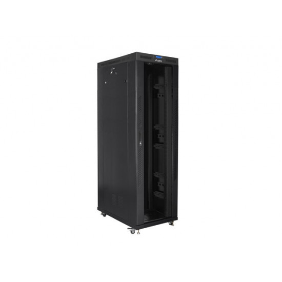 Lanberg rack cabinet 19" free-standing 42U/800x1200 (flat pack) with glass door lcd black v2 Lanberg rack cabinet 19" free-standing 42U/800x1200 (flat pack) with glass door lcd black v2