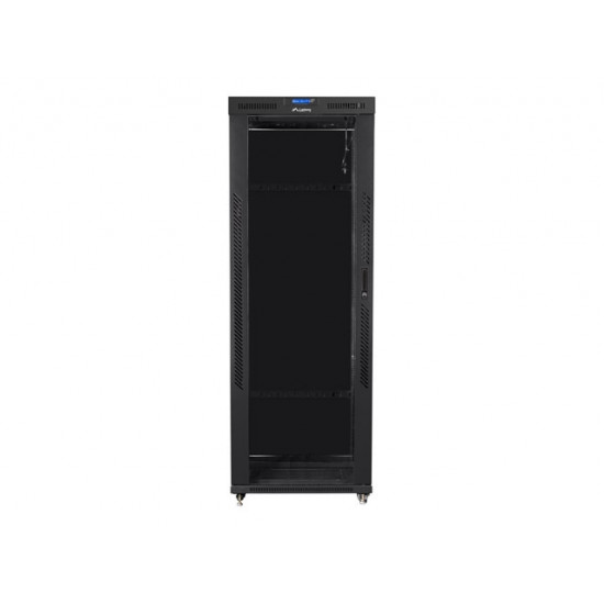 Lanberg rack cabinet 19" free-standing 42U/800x800 (flat pack) with glass door lcd black v2 Lanberg rack cabinet 19" free-standing 42U/800x800 (flat pack) with glass door lcd black v2