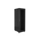 Lanberg rack cabinet 19" free-standing 42U / 800x800 self-assembly flat pack with mesh door, black Lanberg rack cabinet 19" free-standing 42U / 800x800 self-assembly flat pack with mesh door, black