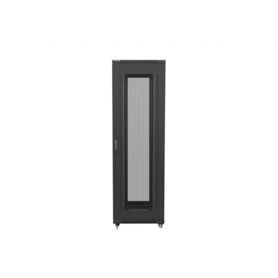 Lanberg rack cabinet 19" free-standing 42U / 800x800 self-assembly flat pack with mesh door, black Lanberg rack cabinet 19" free-standing 42U / 800x800 self-assembly flat pack with mesh door, black